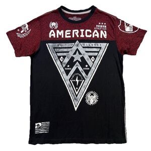 American Fighter T-Shirt Mens Large Training Division Premium Athletics MMA Tee